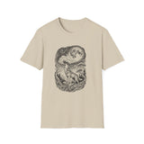 Surreal Forest Shirt, Howl to the Moon Illusion Art Tee, Wildlife Nature Tee, Outdoor Lover Gift