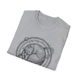 Surreal Cat Shirt, Cat Planet Illusion Art Tee, Cat Lover Gift, Vintage Engraving Cat Tee