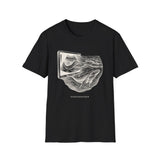 Surreal Sonographer Shirt, Ultrasound to Whale Illusion Art Tee, Sonographer Gift, Ultrasound Tech Tee, Sonography Gift