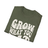 Grow What You Eat Shirt, Funny Farmer Shirt, Farmer Gift, Farm Tee, Homestead Gift