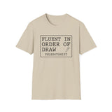 Fluent in Order of Draw Shirt, Funny Phlebotomist Shirt, Phlebotomy Gift, Lab Tech Tee, Lab Week Gift