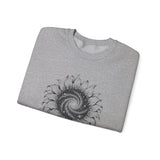 Surreal Garden Sweatshirt, Sunflower Galaxy Illusion Art Crewneck, Gardener Gift, Botanical Plant Tee