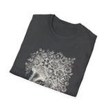 Surreal Music Shirt, Trumpet Garden Illusion Art Tee, Musician Gift, Piano Guitar Tee