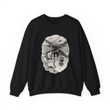 Surreal Celestial Sweatshirt, Moon Stepping Stones Illusion Art Crewneck, Moon Phase Tee, Mystical Witchy Gift