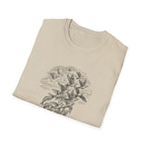 Surreal Ocean Shirt, Fish to Birds Illusion Art Tee, Whale Sea Life Tee, Beach Lover Gift