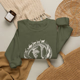 Surreal Cat Sweatshirt, Endless Cat Staircase Illusion Art Crewneck, Cat Lover Gift, Vintage Engraving Cat Tee