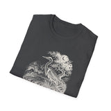 Surreal Bird Shirt, Heron Constellation Illusion Art Tee, Bird Lover Gift, Birdwatching Tee
