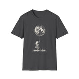 Surreal Celestial Shirt, Moon Balloon Illusion Art Tee, Moon Phase Tee, Mystical Witchy Gift