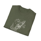 Surreal Vegetable Gardener Shirt, Carrot to Rocket Illusion Art Tee, Gardener Gift, Gardening Tee, Vegetable Garden Gift