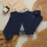 Surreal Christmas Sweatshirt, Christmas Tree Candle Illusion Art Crewneck, Christmas Gift, Winter Holiday Sweater