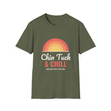 Chin Tuck and Chill Shirt, Funny SLP Shirt, Speech Therapy Shirt, Speech Therapist Gift, Medical SLP Tee, Dysphagia T-Shirt