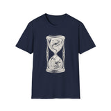 Surreal Celestial Shirt, Star Hourglass Illusion Art Tee, Moon Phase Tee, Mystical Witchy Gift
