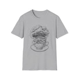 Surreal Bookish Shirt, Storm in a Teacup Illusion Art Tee, Book Lover Gift, Reader Tee, Dark Academia Shirt