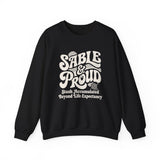 SABLE & Proud Sweatshirt, Funny Crochet Sweatshirt, Crocheter Gift, Yarn Lover Crewneck, Christmas Gift for Crocheter