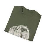 Surreal Photographer Shirt, Camera Lens Waterfall Illusion Art Tee, Photographer Gift, Camera Tee, Vintage Engraving Tee