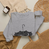Surreal Celestial Sweatshirt, Umbrella Full of Stars Illusion Art Crewneck, Moon Phase Tee, Mystical Witchy Gift