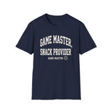Game Master, Snack Provider Shirt, Funny Game Master Shirt, Tabletop Gamer Gift, RPG Tee, Game Night Gift