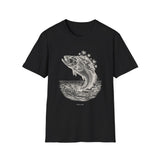 Surreal Angler Shirt, Fish to Island Illusion Art Tee, Fishing Gift, Angler Tee, Fisherman Gift