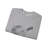 Surreal Chef Sweatshirt, Lemon Sunrise Illusion Art Crewneck, Chef Gift, Vintage Engraving Tee