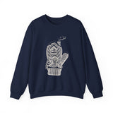 Surreal Christmas Sweatshirt, Mitten Cabin Illusion Art Crewneck, Christmas Gift, Winter Holiday Sweater