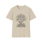 Surreal Ocean Shirt, Anchor Tree Illusion Art Tee, Whale Sea Life Tee, Beach Lover Gift