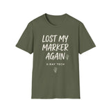 Lost My Marker Again Shirt, Funny X-Ray Tech Shirt, Radiology Tech Gift, Rad Tech Week Tee, Radiologic Technologist
