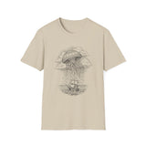 Surreal Ocean Shirt, Jellyfish Rain Illusion Art Tee, Whale Sea Life Tee, Beach Lover Gift