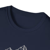 Surreal Hiker Shirt, Map to Mountains Illusion Art Tee, Hiker Gift, Hiking Tee, Outdoor Lover Gift