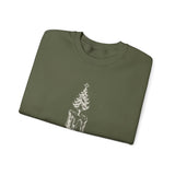 Surreal Christmas Sweatshirt, Christmas Tree Candle Illusion Art Crewneck, Christmas Gift, Winter Holiday Sweater