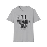 Fall Migration Brain Shirt, Funny Birder Shirt, Bird Watcher Gift, Birdwatching Tee, Birder Gift