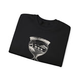 Surreal Travel Sweatshirt, Hourglass Desert Ocean Illusion Art Crewneck, Adventure Gift, Wanderlust Tee