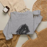 Surreal Farmer Sweatshirt, Starry Barn Illusion Art Crewneck, Farmer Gift, Farm Tee, Vintage Engraving Tee