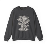Surreal Fantasy Sweatshirt, Tree City Illusion Art Crewneck, Whimsical Dreamer Tee, Fantasy Lover Gift