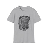 Surreal Forest Shirt, Forest Owl Illusion Art Tee, Wildlife Nature Tee, Outdoor Lover Gift