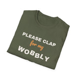 Please Clap for My Wobbly Bowl Shirt, Funny Pottery Shirt, Beginner Potter Gift, Ceramics Class Tee, Clay Artist T-Shirt