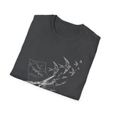 Surreal Sewing Shirt, Scissors Swallows Illusion Art Tee, Seamstress Gift, Quilter Tee, Vintage Engraving Tee