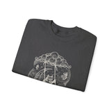 Surreal Celestial Sweatshirt, Moon Swing Fox Illusion Art Crewneck, Moon Phase Tee, Mystical Witchy Gift