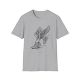 Surreal Runner Shirt, Shoes to Wings Illusion Art Tee, Runner Gift, Running Tee, Marathon Gift