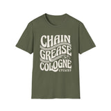 Chain Grease Cologne Shirt, Funny Cyclist Shirt, Cyclist Gift, Bike Tee, Cycling Lover Gift