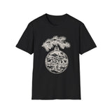 Surreal Christmas Shirt, Ornament Town Illusion Art Tee, Christmas Gift, Winter Holiday Tee