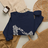 Surreal Fantasy Sweatshirt, Hands Bridge Illusion Art Crewneck, Whimsical Dreamer Tee, Fantasy Lover Gift