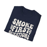 Smoke First, Questions Later Shirt, Funny Beekeeper Shirt, Beekeeping Gift, Beekeeper Tee, Honey Lover Gift