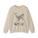Surreal Bird Sweatshirt, Starling Whale Illusion Art Crewneck, Bird Lover Gift, Birdwatching Tee