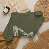 Surreal Fantasy Sweatshirt, Hands Bridge Illusion Art Crewneck, Whimsical Dreamer Tee, Fantasy Lover Gift