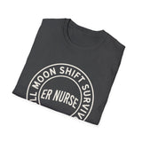 Full Moon Shift Survivor Shirt, Funny ER Nurse Shirt, ER Nurse Gift, Emergency Nurse Tee, Nurse Week Gift