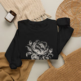 Surreal Engineer Sweatshirt, Blooming Gears Illusion Art Crewneck, Engineer Gift, Mechanic Tee, Vintage Engraving Tee