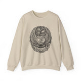 Surreal Celestial Sweatshirt, Eclipse Owl Illusion Art Crewneck, Moon Phase Tee, Mystical Witchy Gift