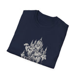 Surreal Architect Shirt, Blueprint Castle Illusion Art Tee, Architect Gift, Vintage Engraving Tee