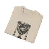 Surreal Celestial Shirt, Star Hourglass Illusion Art Tee, Moon Phase Tee, Mystical Witchy Gift