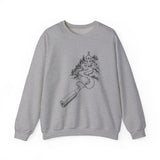 Surreal Teacher Sweatshirt, Pencil Road Schoolhouse Illusion Art Crewneck, Teacher Gift, Vintage Engraving Tee